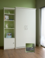 Single White Melamine Murphy Bed